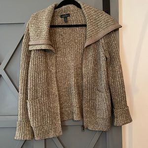 Ralph Lauren zip up cowl neck sweater